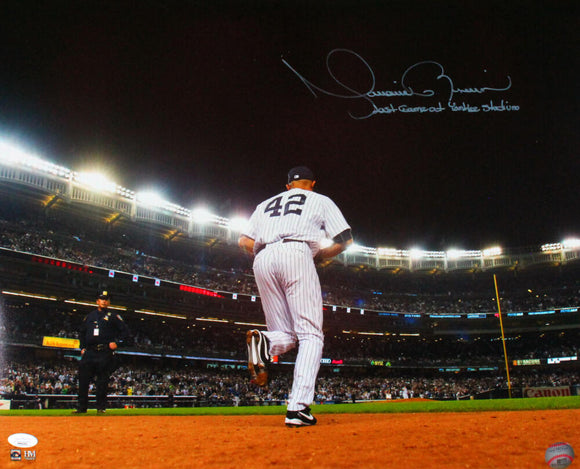 Mariano Rivera Signed 16x20 NY Yankees Out of Dugout Photo W/Last Game at Yankee Stadium- JSA Auth Image 1