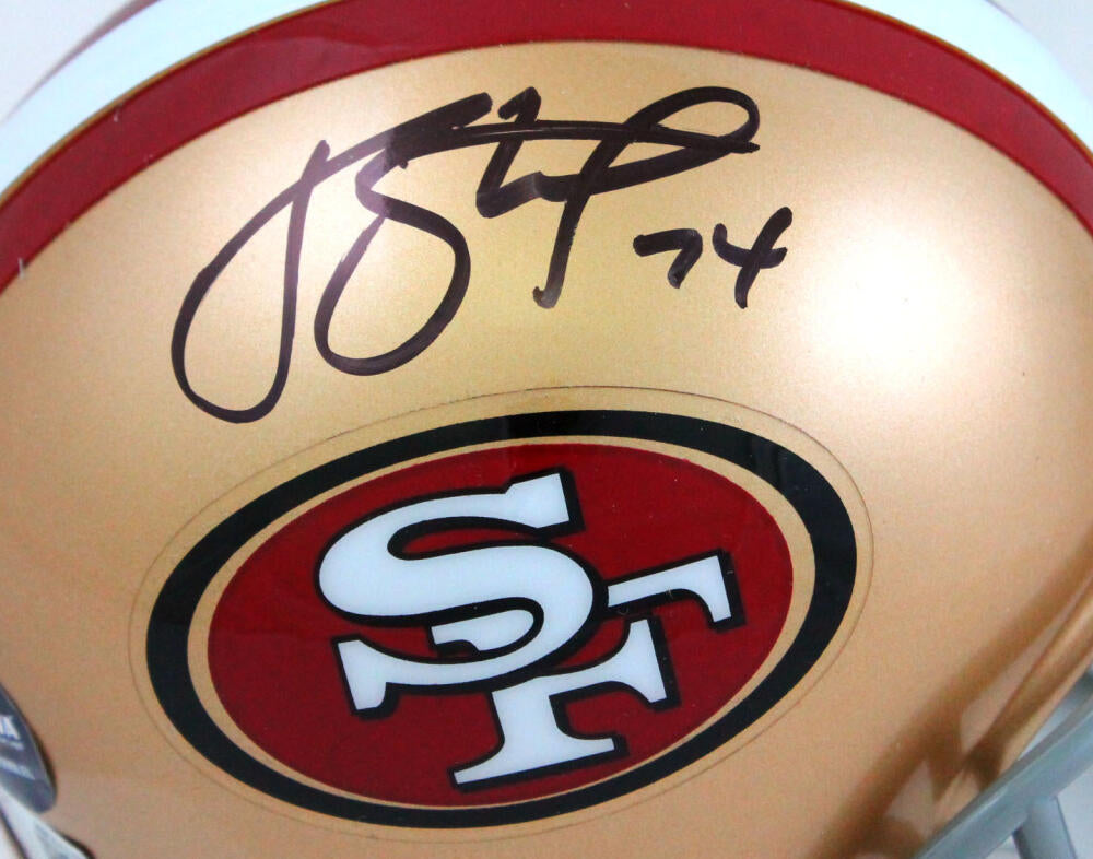 Joe Staley Signed San Fransisco Red Football Jersey (Beckett)