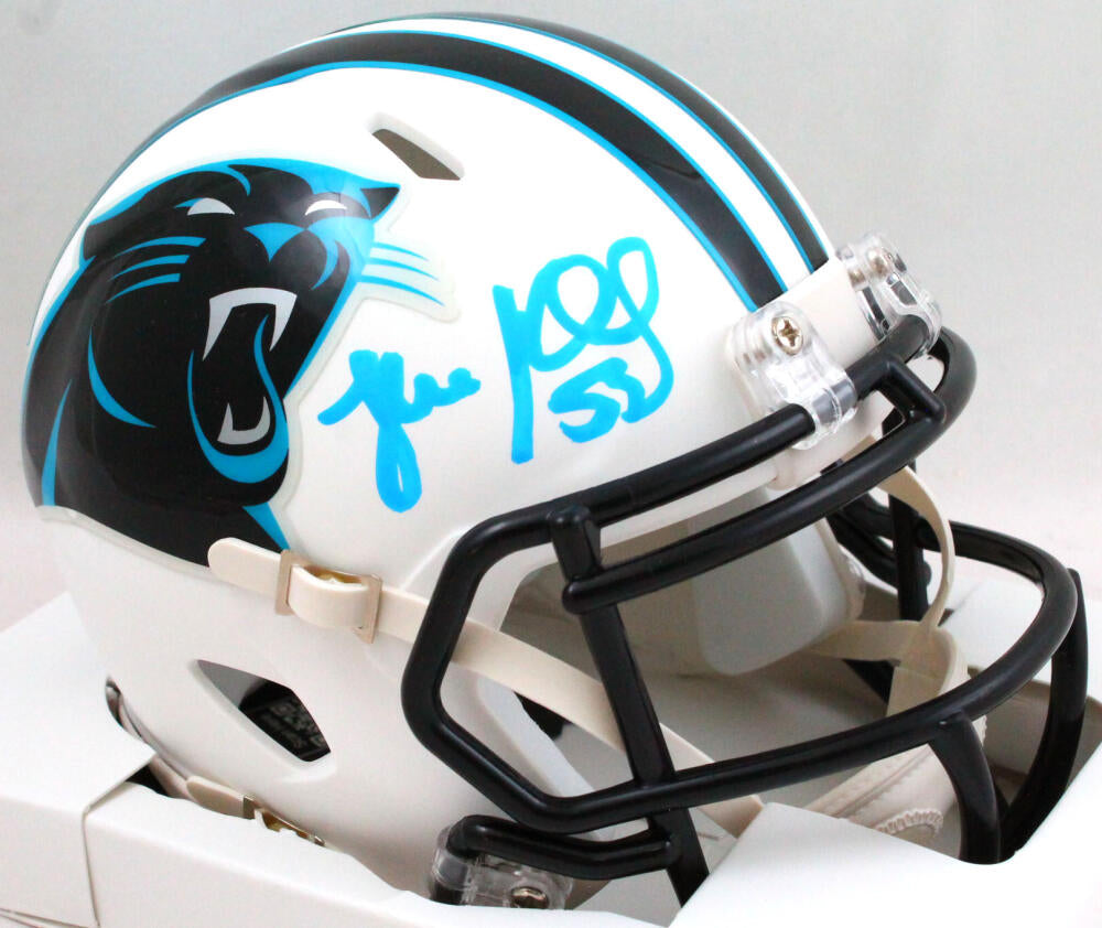 Luke Kuechly Autographed Signed Carolina Panthers Speed Mini Helmet-  Beckett W Hologram