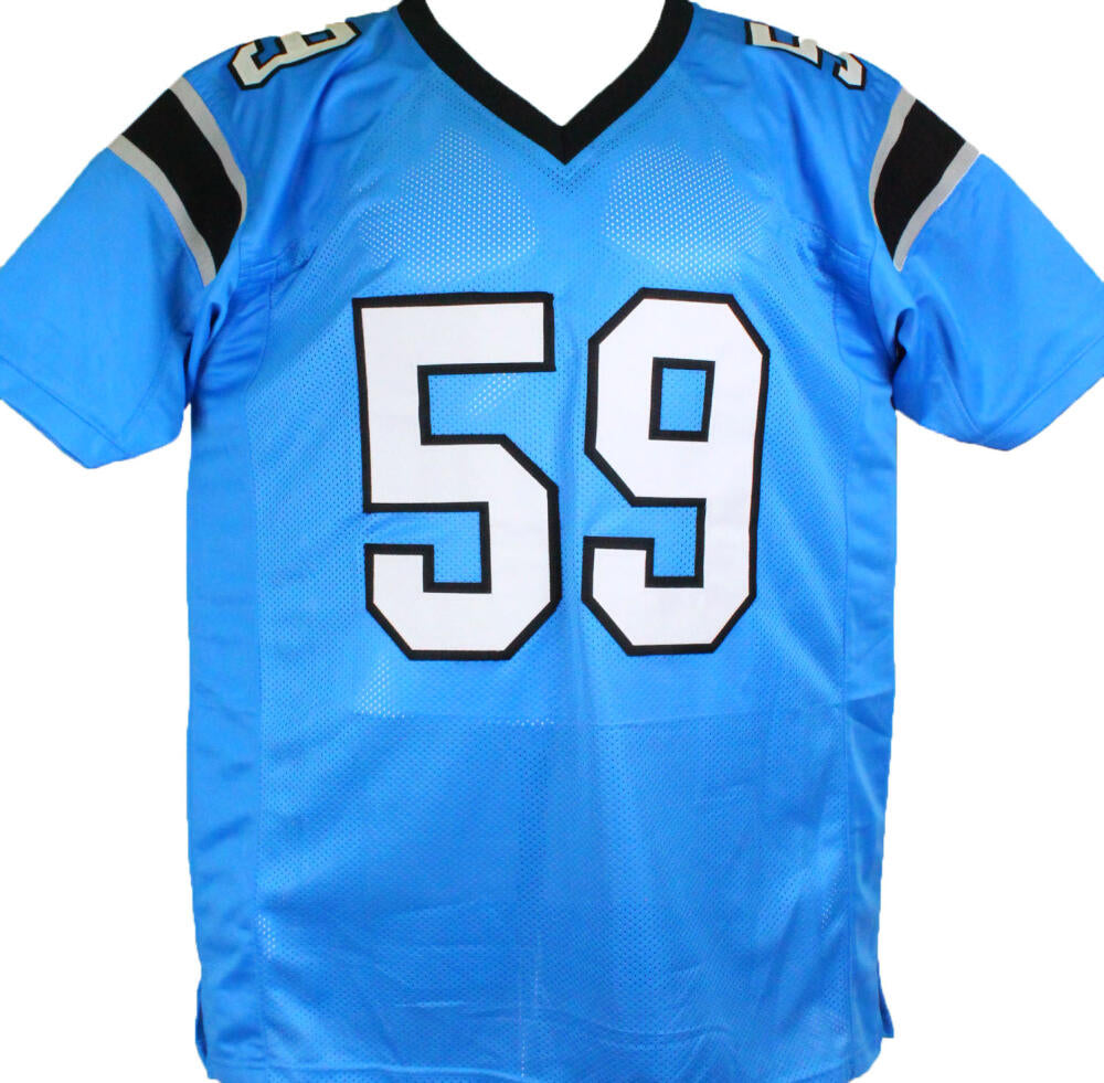 Blue kuechly hot sale jersey