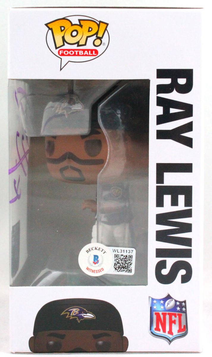 Ray Lewis Autographed Baltimore Ravens Funko Pop Figurine #152 w/#- Be –  The Jersey Source