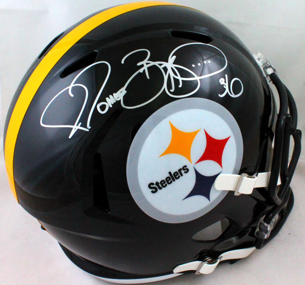 Pittsburgh Steelers NFL Helmet Shadowbox w/Jerome Bettis card