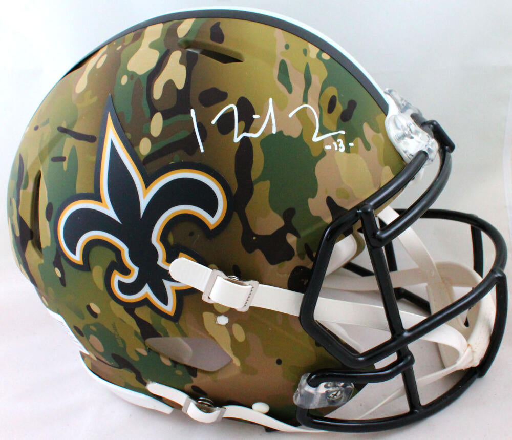 white saints helmet