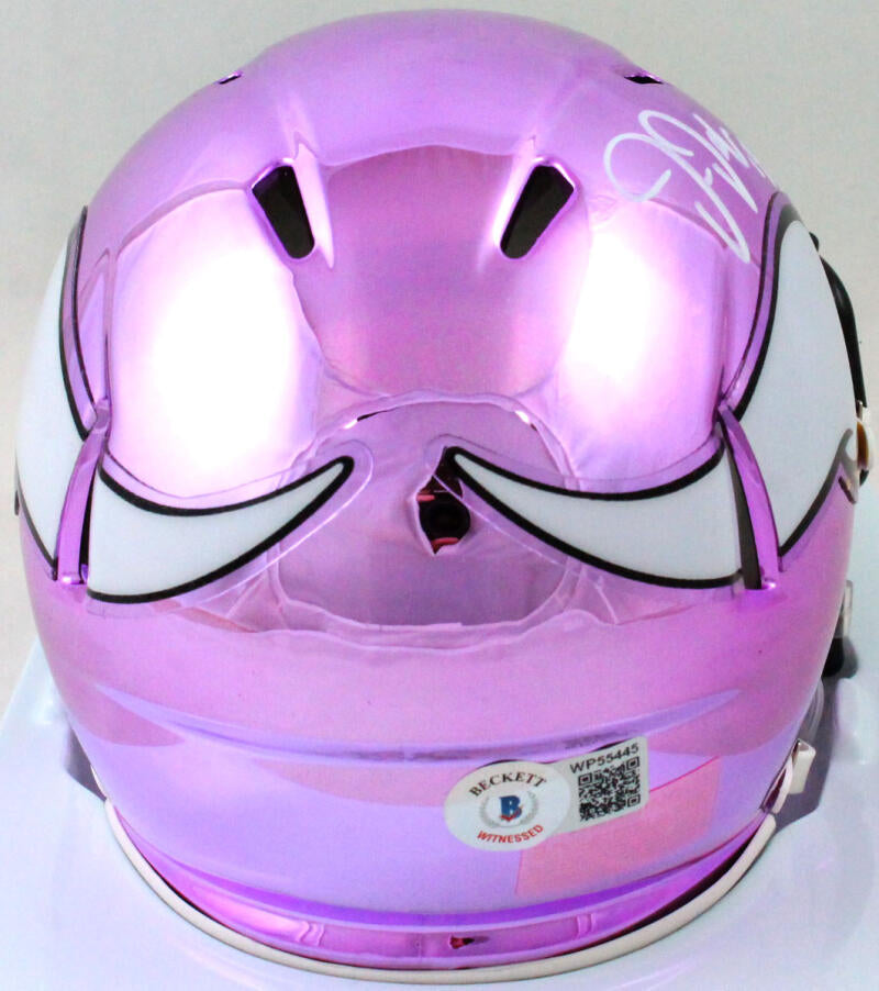 Nfl Minnesota Vikings Chrome Mini Hover Helmet Sports Memorabilia : Target