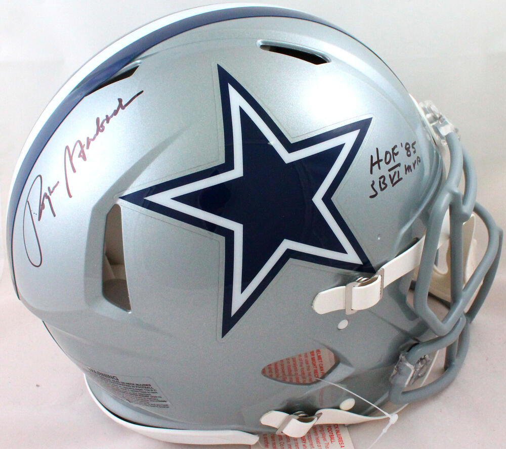 Roger Staubach Dallas Cowboys Autographed Riddell Eclipse