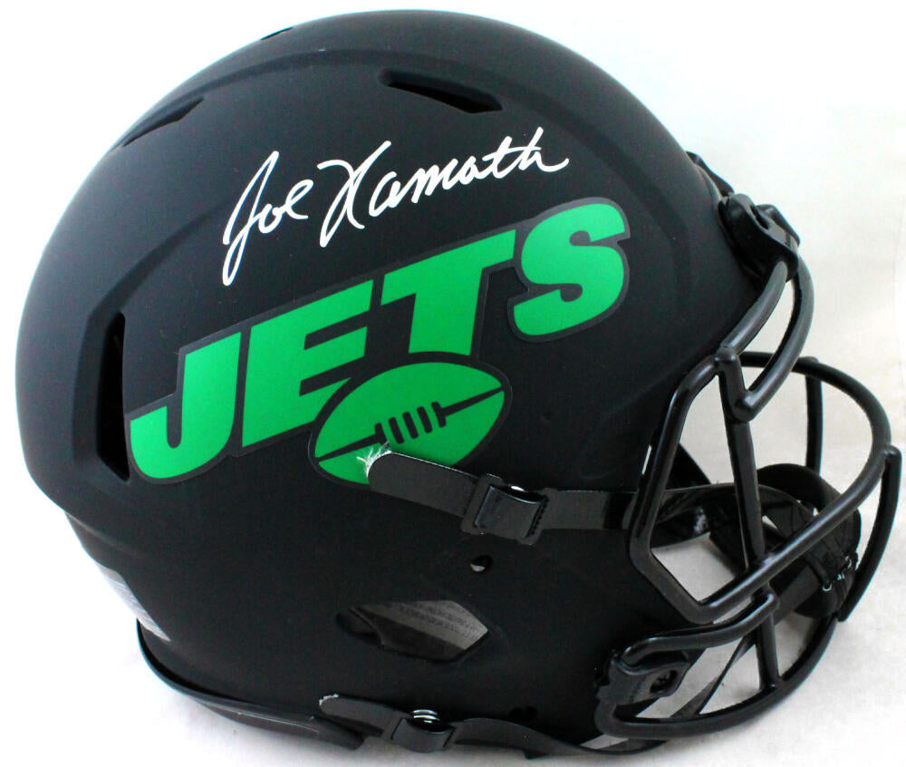 Joe Namath signed N.Y. Jets full size authentic Helmet