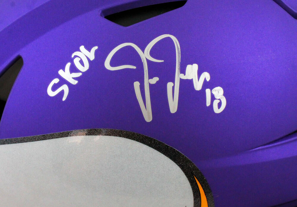 Justin Jefferson Autographed Minnesota Vikings F/S SpeedFlex Helmet w/ –  The Jersey Source