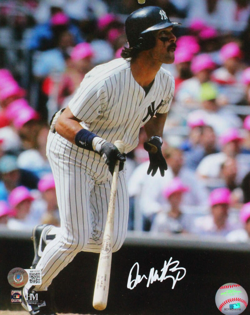 Don Mattingly Autographed NY Yankees 8x10 P/S Jersey-Beckett W