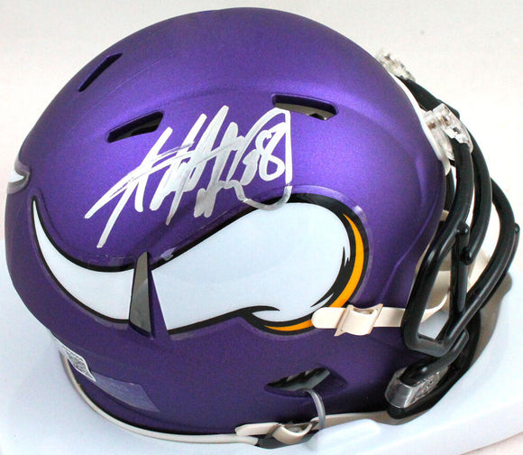 Adrian Peterson Signed Minnesota Vikings Speed Mini Helmet-Beckett W Hologram Image 1