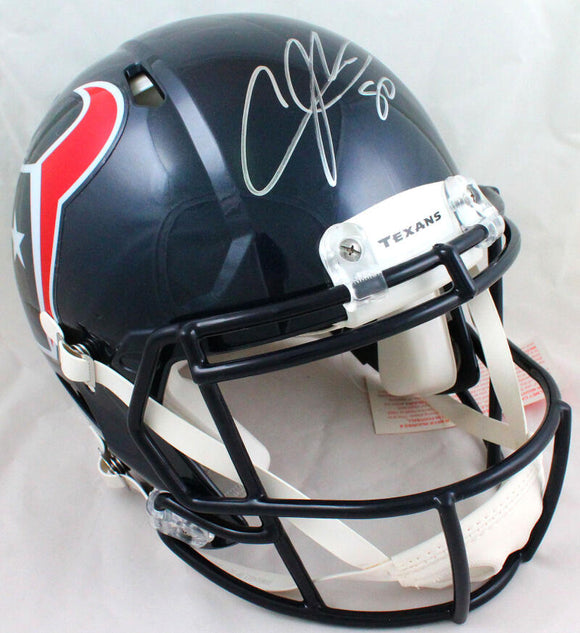 Andre Johnson Autographed Houston Texans F/S Speed Authentic Helmet - JSA W Auth *Silver