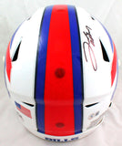 Josh Allen Autographed Buffalo Bills F/S SpeedFlex 2021 Authentic Helmet-BeckettW Hologram *Black