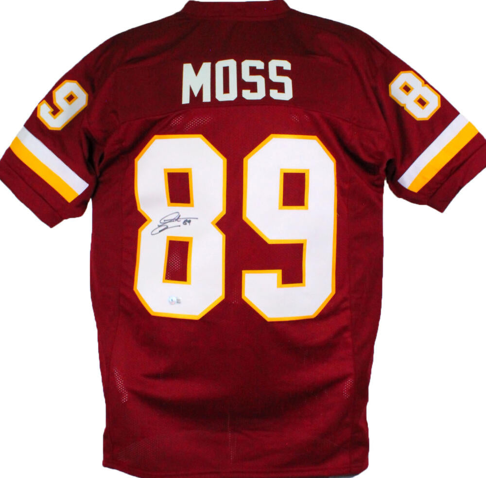 The Jersey Source Santana Moss Autographed Maroon Pro Style Jersey-Beckett Hologram *Black