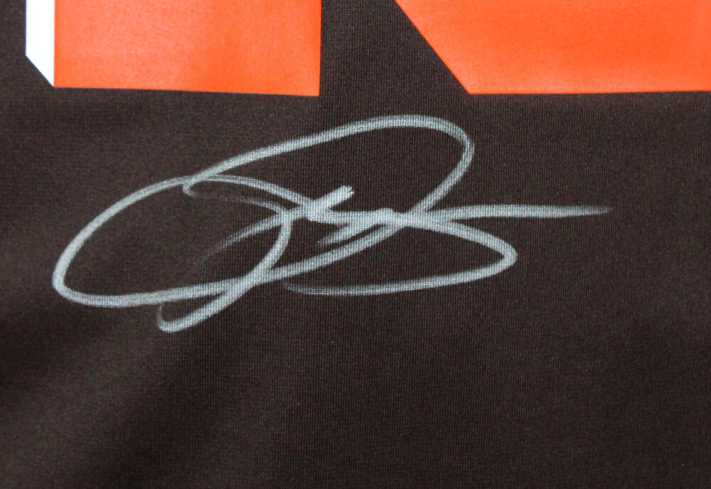 Odell Beckham Jr Cleveland Browns Signed Nike Orange Game Jersey