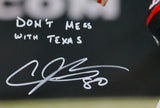 Andre Johnson Autographed Houston Texans 16x20 Finnegan Fight Photo w/ Insc - JSA W Auth *White