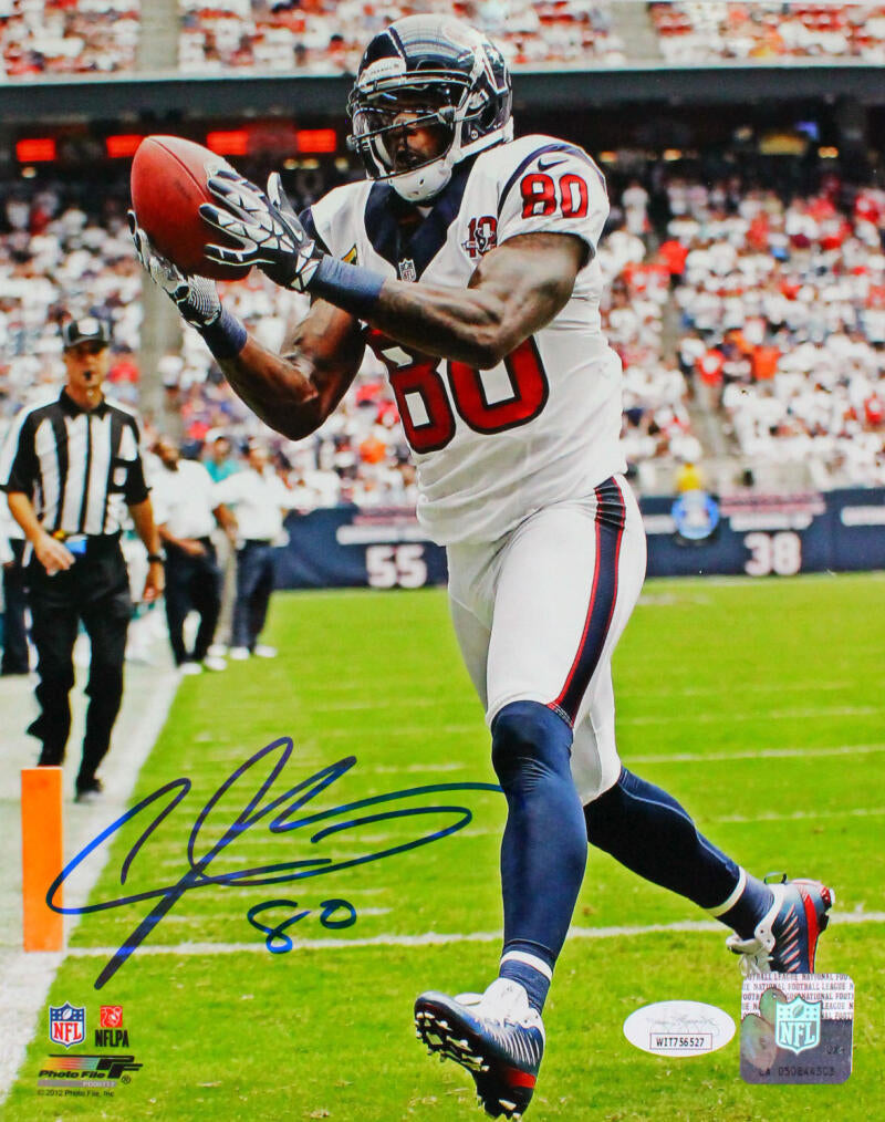 Andre Johnson Autographed/Signed Jersey JSA COA Houston Texans