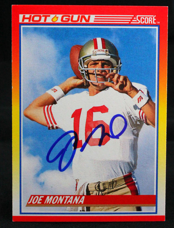 1990 Score Hot Gun #311 Joe Montana San Francisco 49ers Autograph Beckett