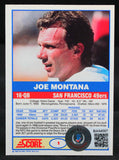 1989 Score #1 Joe Montana San Francisco 49ers Autograph Beckett Authenticated  Image 2