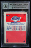 1986 Fleer #99 Byron Scott Los Angeles Lakers BAS Autograph 10