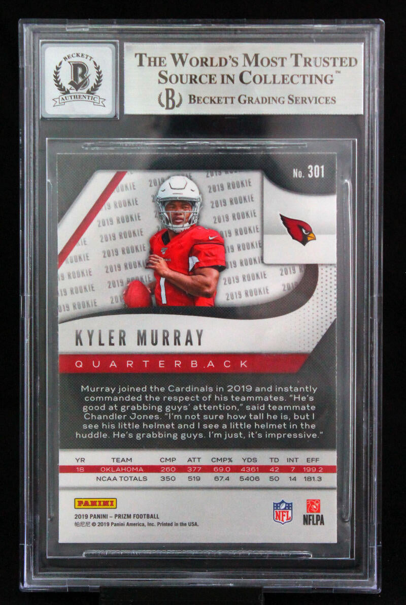 2019 PANINI PRIZM KYLER MURRAY #301 ARIZONA CARDINALS ROOKIE RC