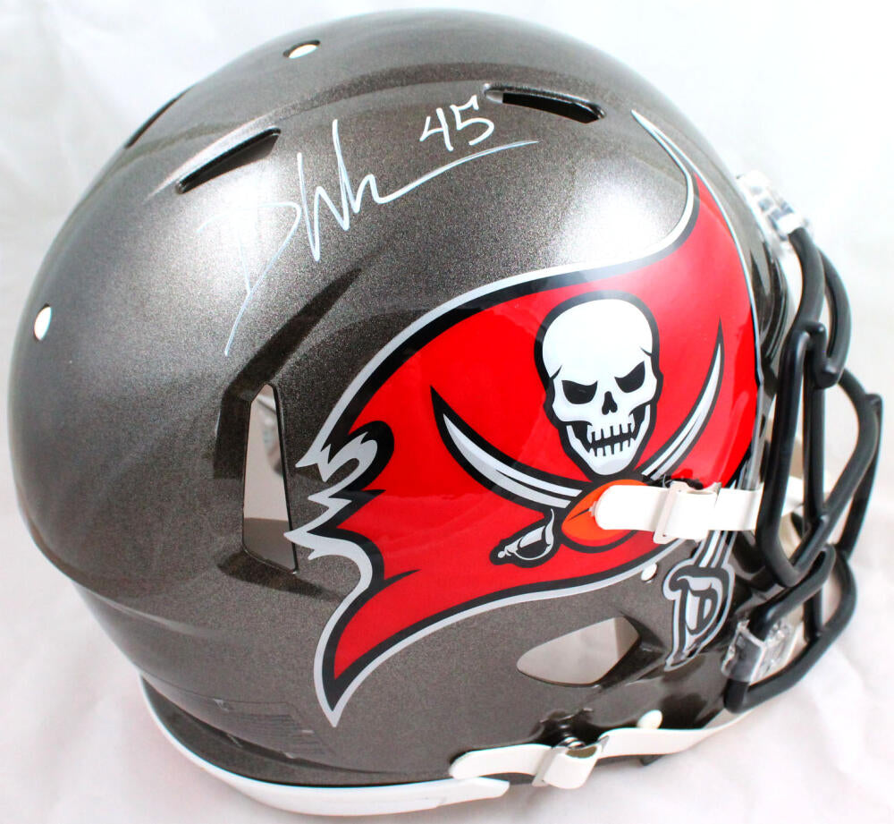 Devin White Autographed Tampa Bay Bucs Logo Football-Beckett W Hologra –  The Jersey Source