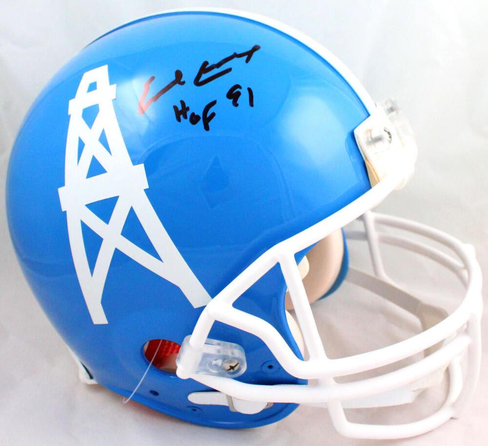 Earl Campbell autographed Houston Oilers Authentic Throwback