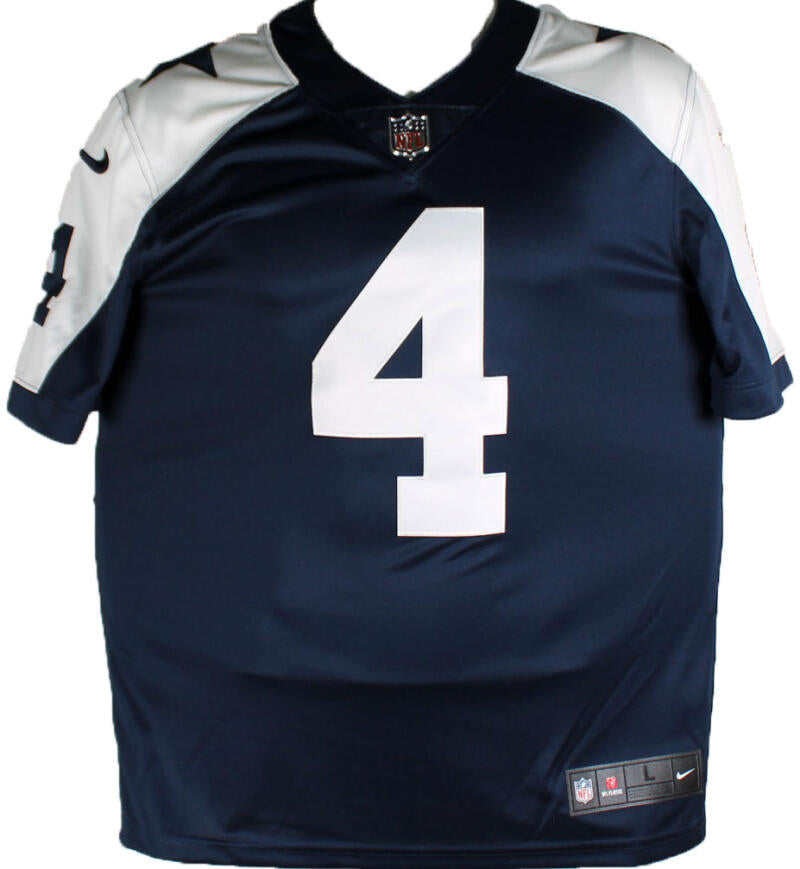 The Jersey Source Dak Prescott Autographed Cowboys Blue Alternate Nike Vapor Jersey-Beckett W Hologram *Black