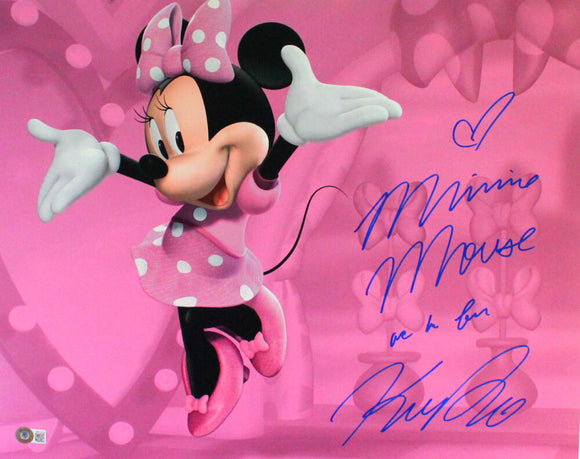 Kaitlyn Robrock Signed Minnie Mouse 16x20 w/Insc.-Beckett W Hologram *Blue