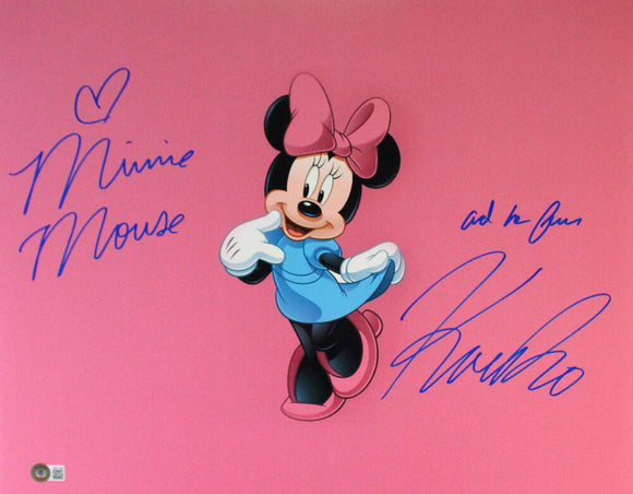 Kaitlyn Robrock Signed Minnie Mouse 16x20 w/Insc. #2-Beckett W Hologram *Blue