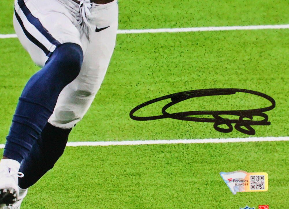 CeeDee Lamb Signed Cowboys 16x20 Photo on Canvas (Fanatics)