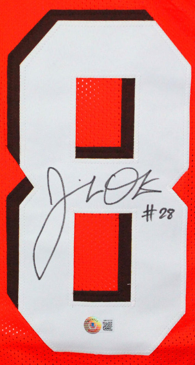 The Jersey Source Jeremiah Owusu-Koramoah Autographed White Pro Style Jersey- Ba W Hologram *8