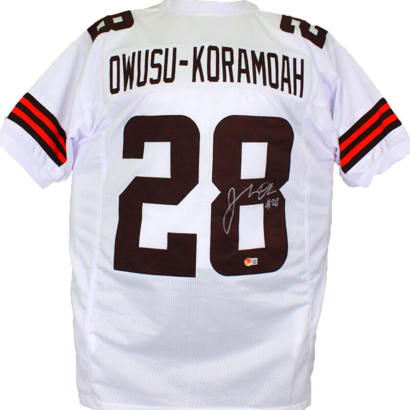 Jeremiah Owusu Koramoah Signed Custom Away Jersey