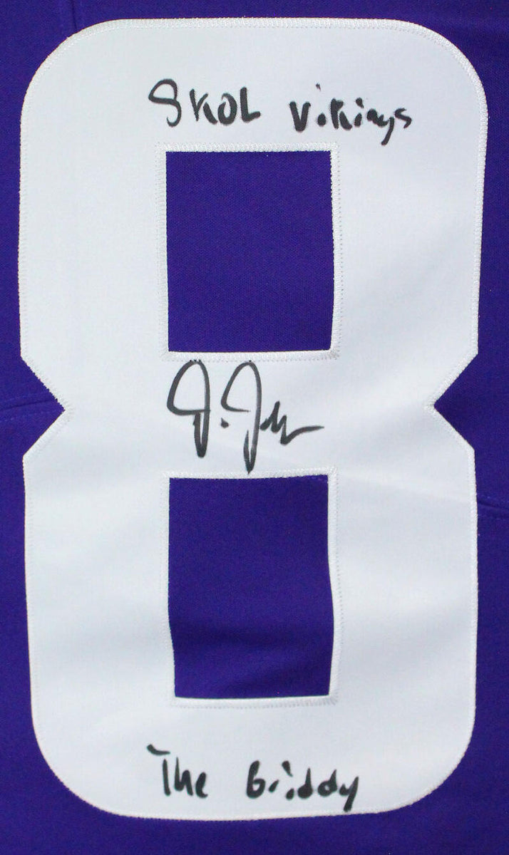 Justin Jefferson Signed Purple Alt. Nike Game Jersey W/Insc.- Beckett – The  Jersey Source