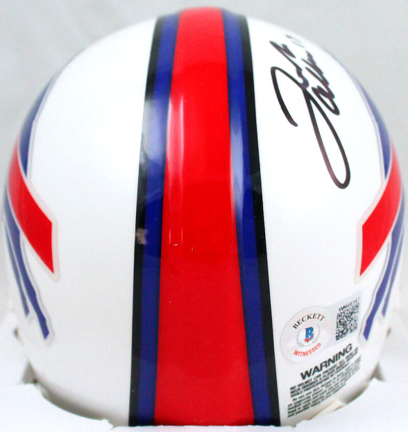 Josh Allen Autographed Buffalo Bills 2021 Mini Helmet-Beckett W