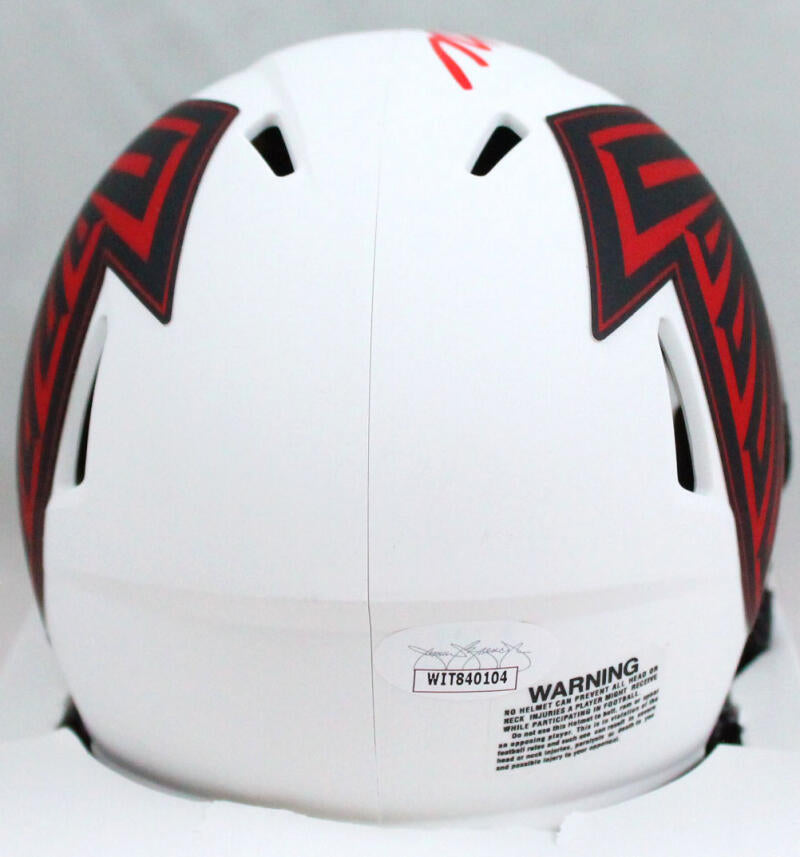 Michael Vick Autographed Falcons Lunar Speed Mini Helmet- JSA W Auth * –  The Jersey Source