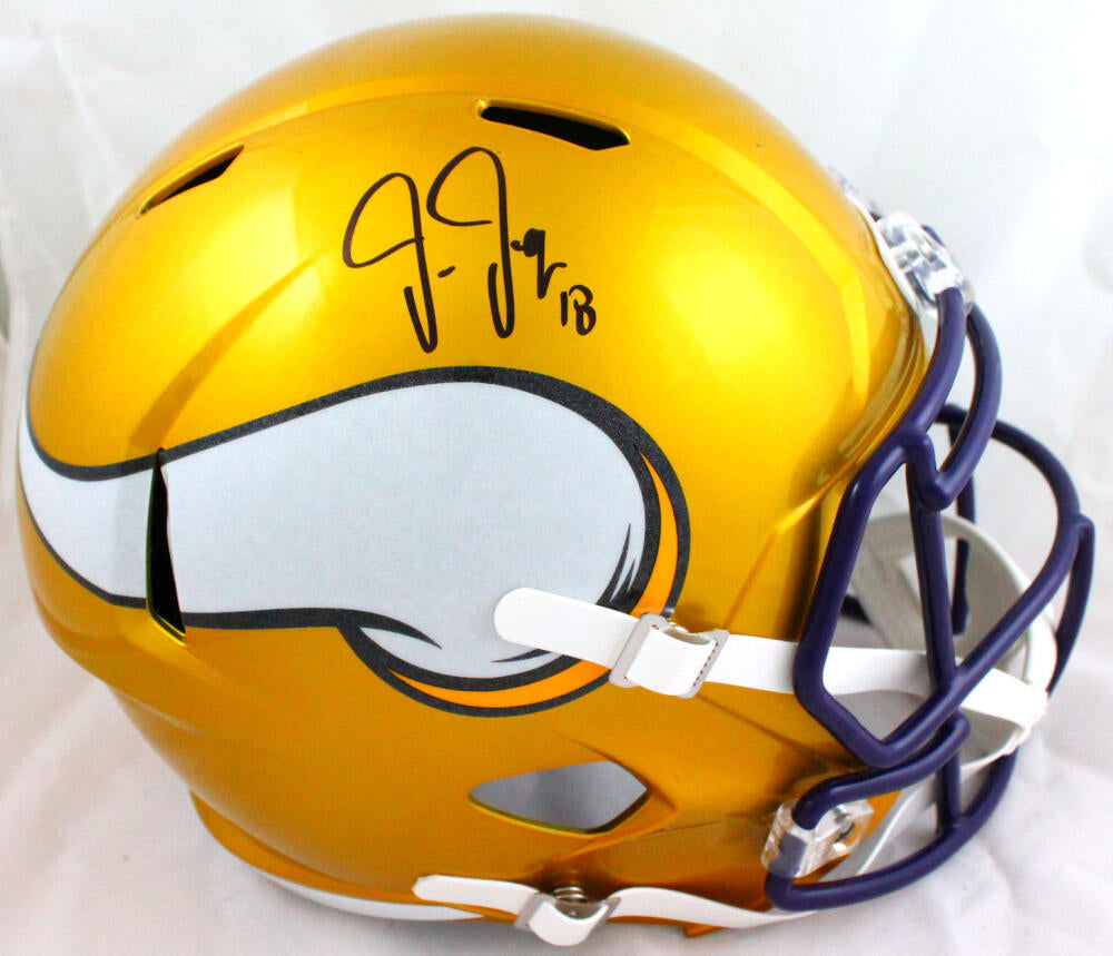 Jordan Addison Autographed Minnesota Vikings F/S Speed Authentic Helme –  The Jersey Source