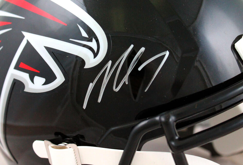 Michael Vick Autographed Atlanta Falcons F/S Speed Helmet-JSA W *Silver