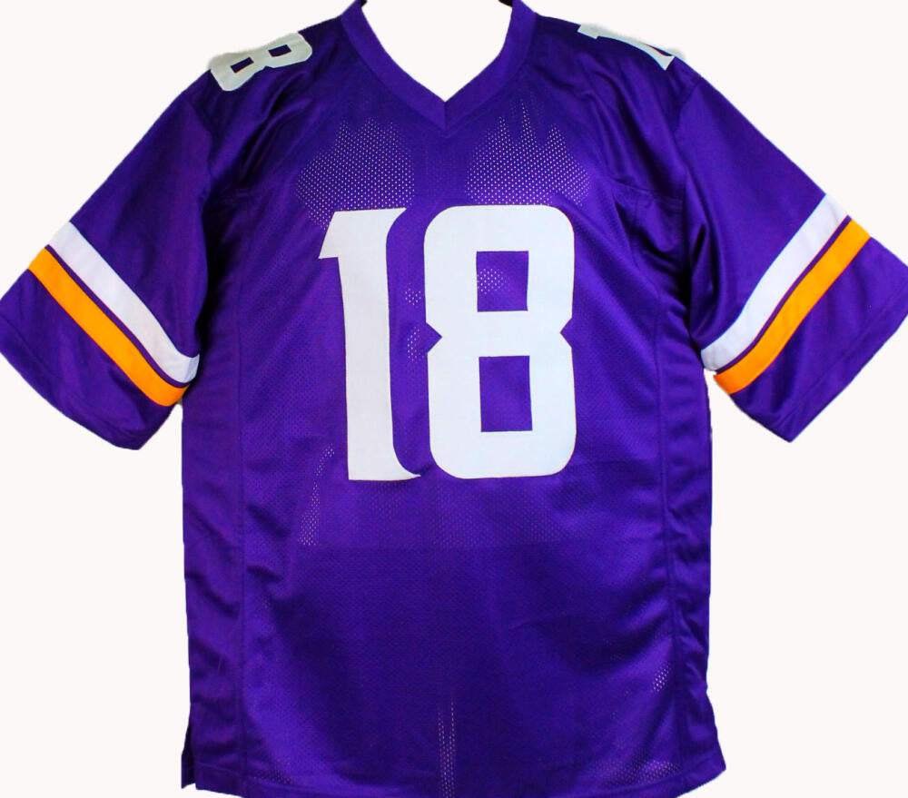 Minnesota Vikings Justin Jefferson Pro Style Purple Custom Jersey