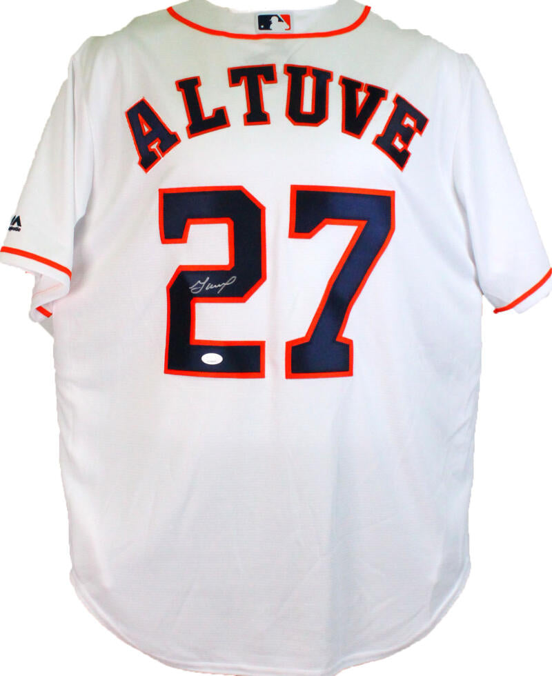 Jose Altuve Signed Houston Astros White w/ Rainbow Majestic MLB Jersey –  The Jersey Source