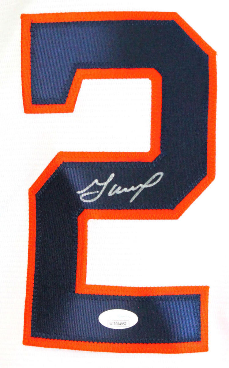 Jose Altuve Autographed Houston Astros Majestic Jersey w/ WS Patch- Be –  The Jersey Source