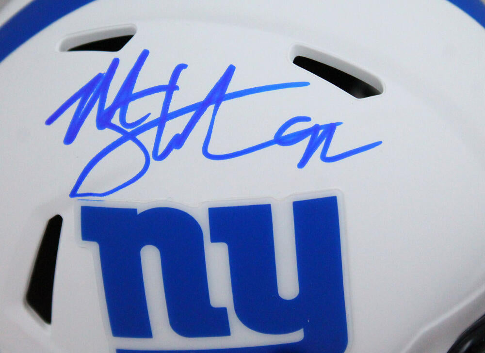 Michael Strahan Autographed NY Giants F/S Speed Helmet-Beckett W Holog –  The Jersey Source