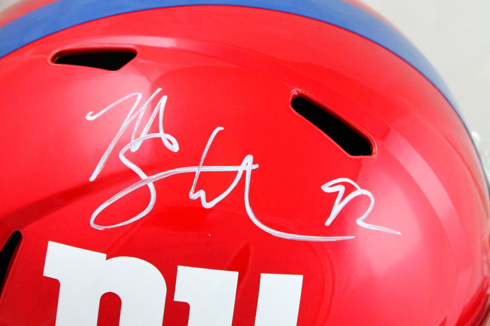 MICHAEL STRAHAN SIGNED NY GIANTS F/S FLASH SPEED AUTHENTIC HELMET BECKETT  COA