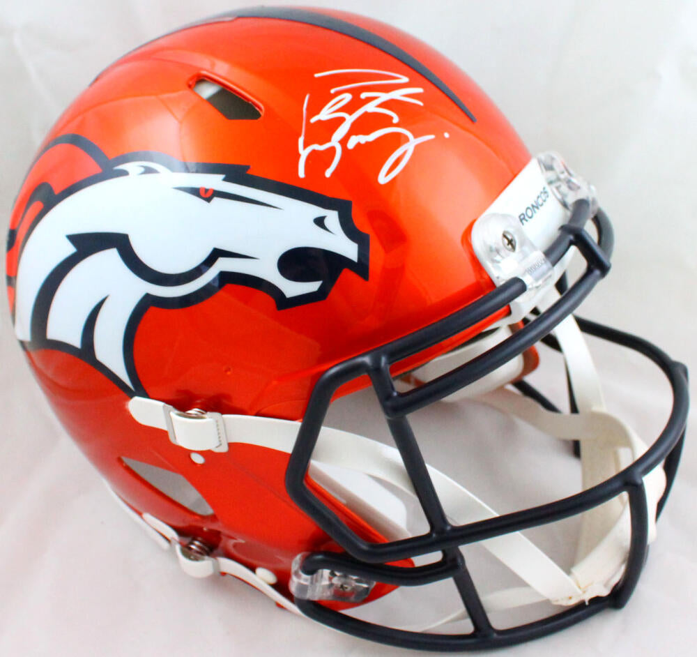 Peyton Manning Denver Broncos Autographed Riddell Flash Speed Authentic  Helmet