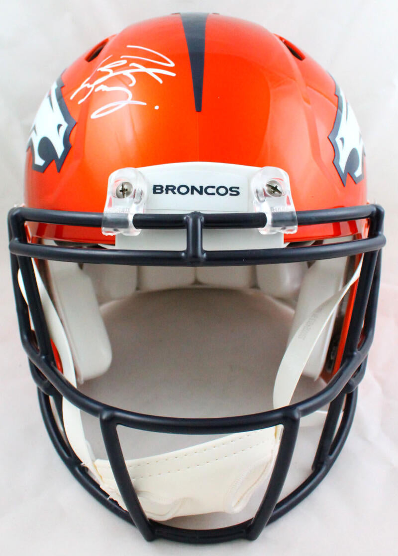 peyton manning signed broncos helmet