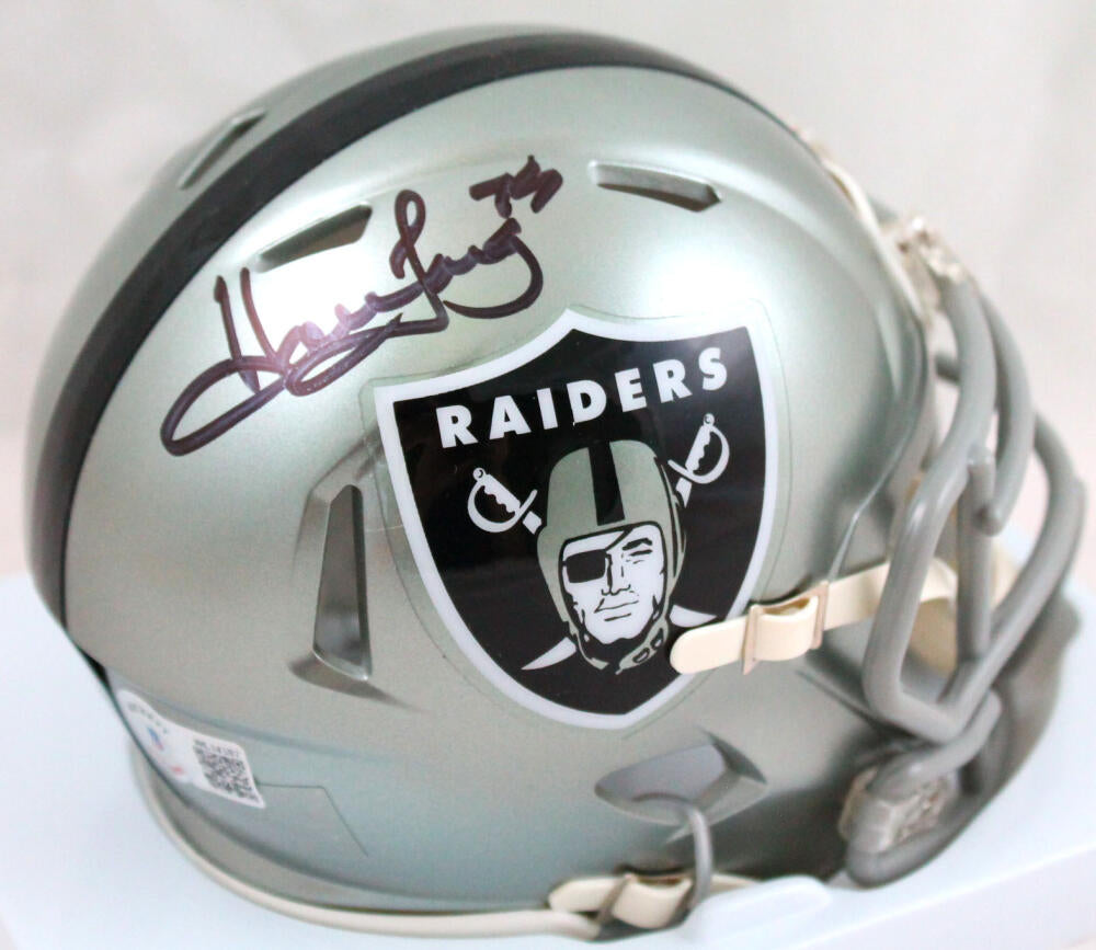 Howie Long Autographed Oakland Raiders Flash Speed Mini Helmet-Beckett –  The Jersey Source