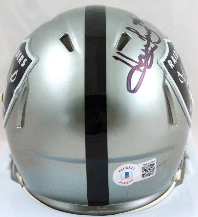 Raiders Howie Long Authentic Signed Flash Speed Mini Helmet