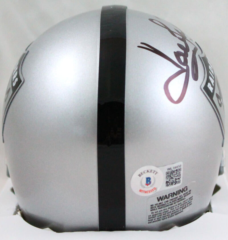 Howie Long Autographed Oakland Raiders 63 TB Mini Helmet- Beckett W Au –  The Jersey Source