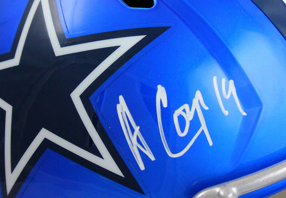 Amari Cooper Signed Dallas Cowboys Speed Flash NFL Mini Helmet