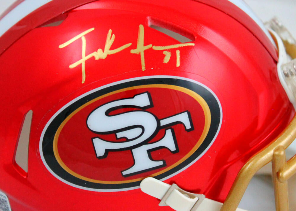 Frank Gore Signed San Francisco 49ers Mini Speed Football Helmet