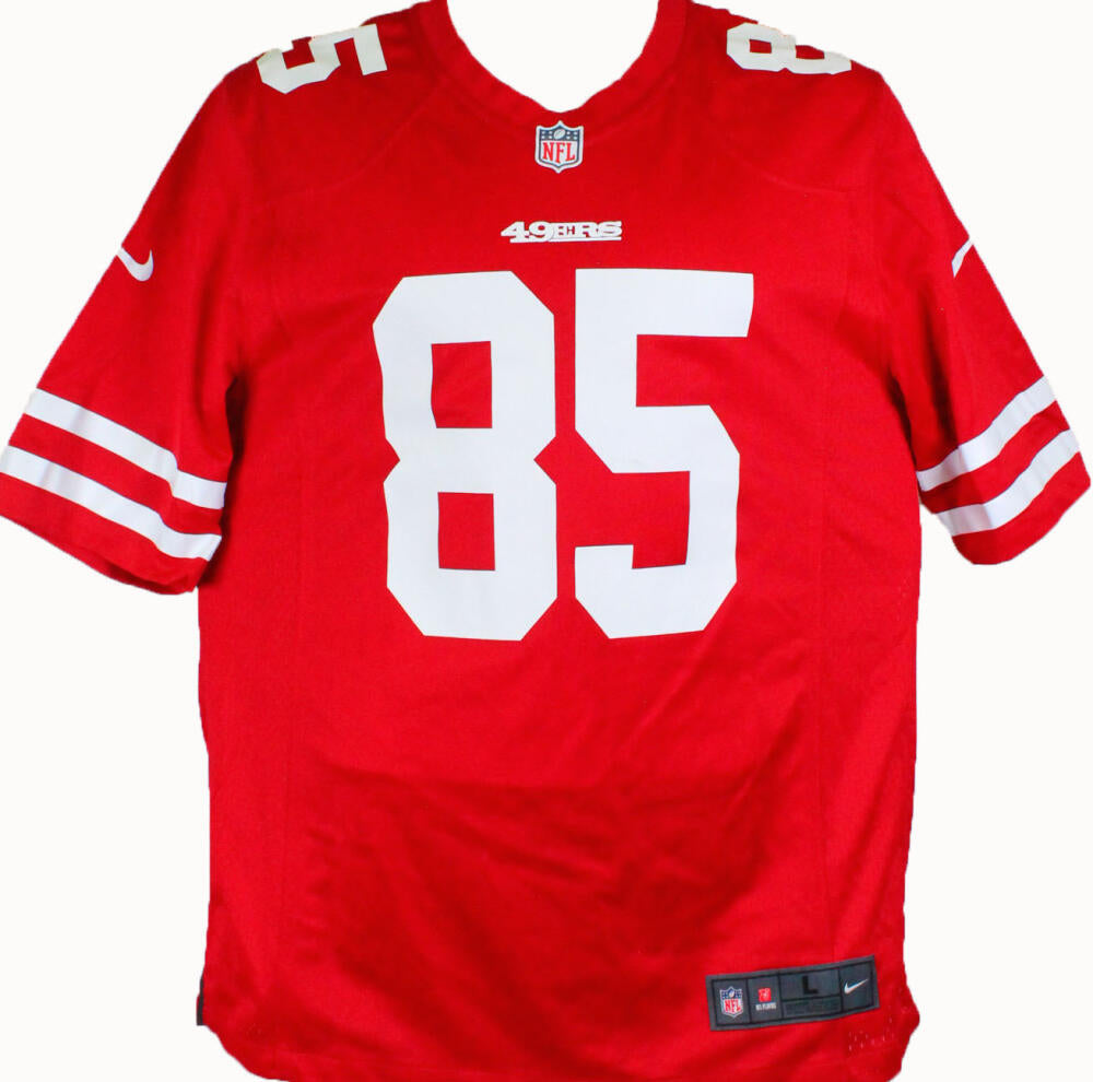 The Jersey Source Autographs George Kittle Signed San Francisco 49ers Red NFL Nike Vapor Jersey-BeckettW Holo