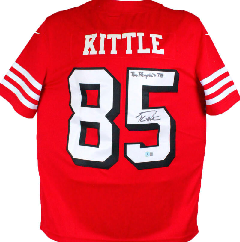 George Kittle Signed San Francisco 49ers Red NFL Nike Vapor Jersey w/I –  The Jersey Source